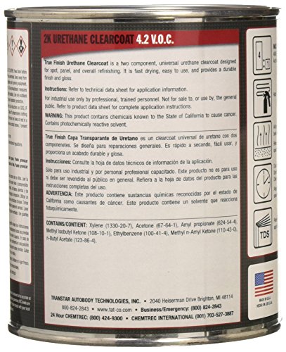 TRANSTAR 4900-04 True Finish Clear Coat - 1 Quart