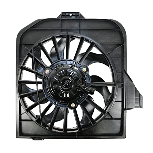 TRQ Radiator & AC Condenser Cooling Fan Left Right Pair - style: RFA80444