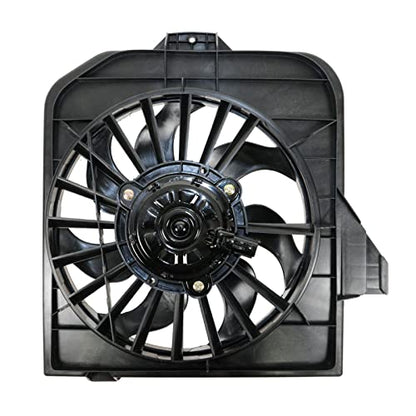 TRQ Radiator & AC Condenser Cooling Fan Left Right Pair - style: RFA80444