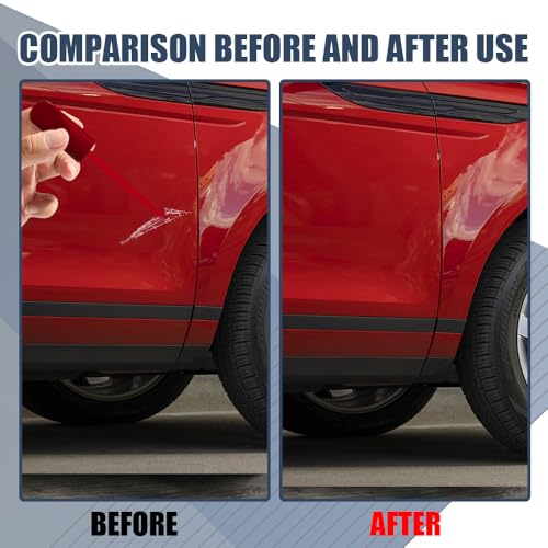 Touch Up Paint for Cars, Car Scratch Repair Pen, Quick & Easy Solution to Erase Car Scratch Paint Pen, Automotive Paint Scratch Remover for Cars Paint Scratch Repair (Red) - color: Red
