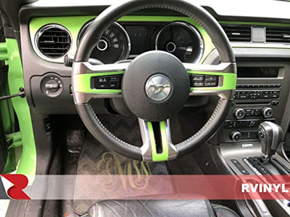 Rwraps 3D Carbon Fiber Vinyl Car Wrap Film in Green - 5ft x 1ft - Vehicle Sheet Roll with Adhesive Back and Air Release Technology - color: 3D Carbon Fiber Green, size: 5ft x 1ft