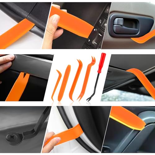 Car Retainer Clips & Fasteners Kit – 32 Universal Sizes Nylon Bumper, Fender Rivets, Door Panel Clips, and Plastic Rivets with 10 Cable Ties and Removal Tool for Toyota, Ford (1240pcs) - style: 1240pcs