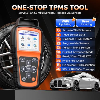 OTOFIX TireGO 808 TPMS Programming Tool, 2026 Upgrade Wi*Fi TPMS Scan Tool Relearn Activate All TPMS Sensors, TPMS Diagnostics&Reset, One Click Free Updating, Lifetime Update