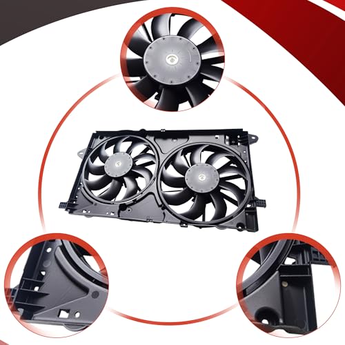 Partsflow Radiator Cooling Fan for 2010-2017 Buick Lacrosse for 2011-2017 Buick Rega for 2013-2014 Chevrolet Malibu for 2013-2018 Cadillac Xts for 2014-2017 Chevrolet Impala 620-971 22747157 - color: For Buick
