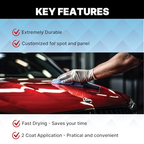 LAUCO FC1100 Ultimate Speed Clear Coat Kit with FH1010 Fast Hardener, 4:1 Automotive Clear Coat System, High Gloss Fast Drying Finish, UV Protection, 1 Gallon Clear Coat + 1 Quart Hardener 1100