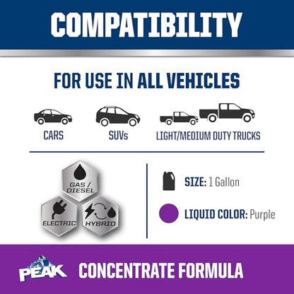 PEAK OET Purple Concentrate Antifreeze/Coolant for North American Vehicles - style: Concentrate