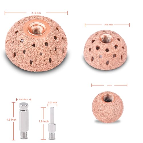Unicaravan Tire Patch Repair Tools Tire Buffing Wheels 25mm 42mm 55mm - size: 25+42+55mm 7PCS