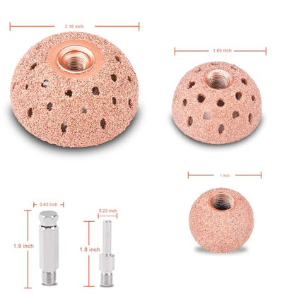Unicaravan Tire Patch Repair Tools Tire Buffing Wheels 25mm 42mm 55mm - size: 25+42+55mm 7PCS