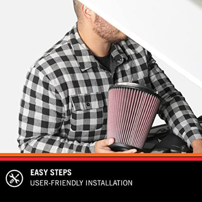 K&N Vent Air Filter/Breather: High Performance, Premium, Washable, Replacement Engine Filter: Flange Diameter: 1.75 in, Filter Height: 2.5 in, Flange Length: 0.625 in, Shape: Breather, 62-1480