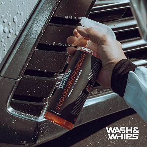 WASH&WHIPS Hockenheim Insect Remover - for Droppings & Grease for Car Detailing, RVs, Trailers, Airplanes Professional Strength Dissolves without Scratching, 16 fl oz (2pk) - size: 16 Fl Oz (Pack of 2), style: Without Towel.