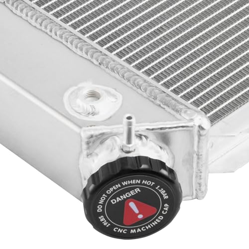 2 Row Aluminum Radiator For 1980-1984 Ford F150 F250 F350 Bronco 1980-83 F100 4.9L l6 AT