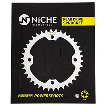 NICHE Drive Sprocket Chain Combo for Yamaha YFZ450 YFZ450SE Front 14 Rear 38 Tooth 520V-X X-Ring 98 Links - size: X-Ring Chain