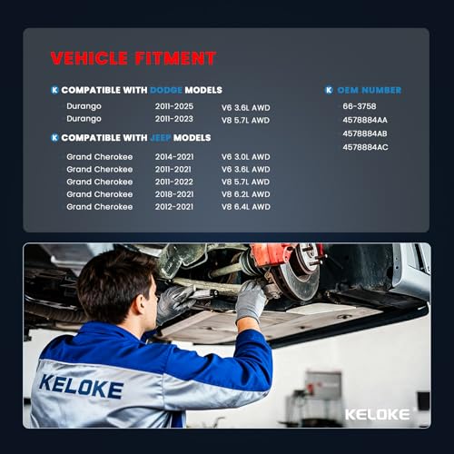 KELOKE CV Axle Shaft Assembly Compatible with Dodge & Jeep - size: 66-3758