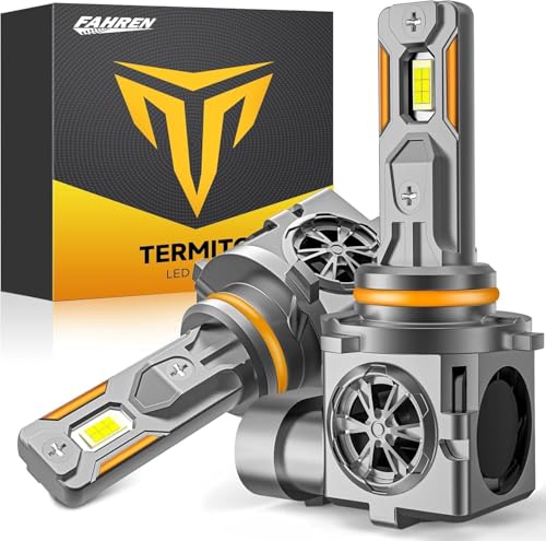 Termitor 2026 𝐋𝐚𝐭𝐞𝐬𝐭-𝐆𝐞𝐧 9005 LED Bulbs, 60,000LM Brightness, 6500K Cool White, Real 1:1 Mini Size, IP68 Waterproof, 10+ Years Lifespan, Plug and Play, Pack of 2 - color: 9005-HB3