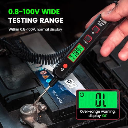 KAIWEETS Fuse Tester, Smart Automotive Test Light for Cars, 0.8-100V DC