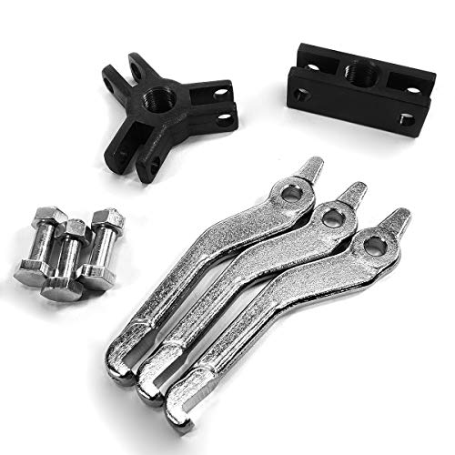 XtremepowerUS Rear Wheel Bearing Puller Kit, 5 lb Slide Hammer Axle Puller Set with CR-V Steel Jaw Attachments, Wheel Hub Remover, Internal & External Puller Adapters - size: 5 Lbs