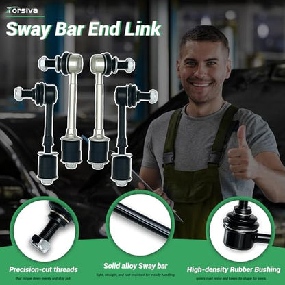 K90681 K90619 4Pcs Front Rear Stabilizer Sway Bar End Links Compatible with Toyota 1996 1997 1998 1999 2000 2001 2002 4Runner - size: K90619&K90681-4PC