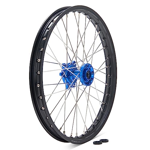 TOFR 21"x1.6" CNC Front Wheel Rim Hub Set for Surron Ultra Bee - color: Blue, size: 21" Front N/A Rear