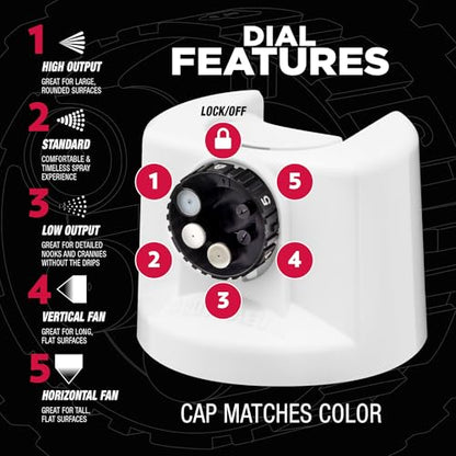 Rust-Oleum High Heat 5-in-1 Spray Paint, Flat White - color: Flat White, size: 12 Ounce (Pack of 1)