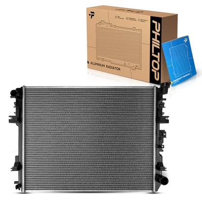 PHILTOP CU13129 Radiator 27-1/2"Core Compatible With 2010 Ram 2500 5.7L 2009-2017 1500 2019-2023 1500 Classic 2011-2013 2500/3500 5.7L - size: 11-17 1500 5.7L/3.6L, 19-23 1500 Classic