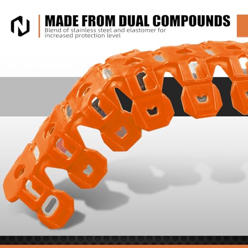 NICECNC Silicone Pipe Heat Guard, Lightweight & Vibration Reducing, Orange - color: Orange