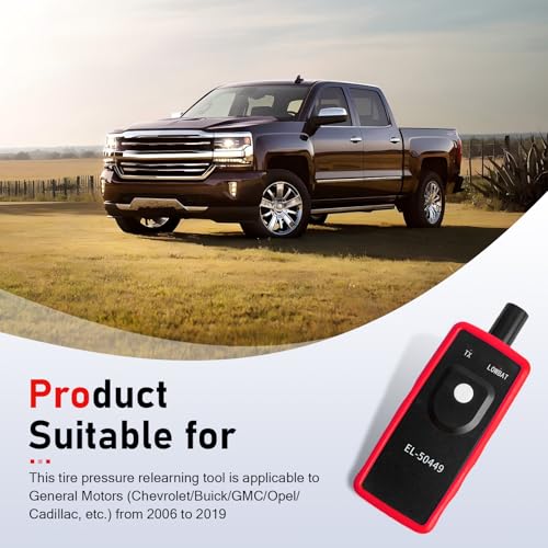 EL-50449 Car TPMS Relearn Tool, TPMS Activation & Relearn Tool, Portable Tire Pressure Monitor Sensor Reset Device, Compatible with Ford F150 F250 Fusion Edge Lincoln Mercury (Black)