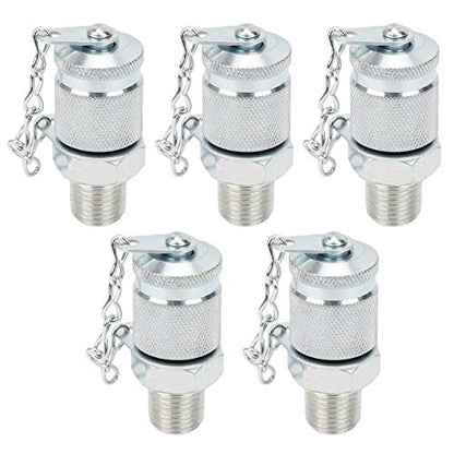 Hydraulic Test Adapter Coupling Connector Thread for Hydraulic Systems High Pressure Hose Fitting Measuring Tool Sealing Point Test(ZG1/4) - size: ZG1/4