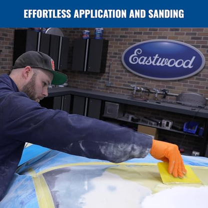 Eastwood Contour Premium Lightweight Automotive Body Filler | Light Weight Quik Dry Formula Body Fillers For Cars | Easy Spread and Effortless Clog-Free Sanding For Car Scratches, Holes & Dents | 0.9L - size: 0.9ml (Pack of 1)