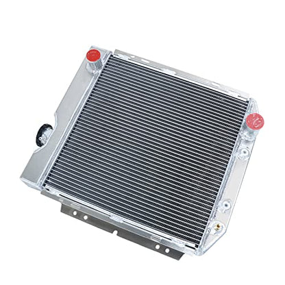 4 Row Radiator For Ford Mustang 1964-1966 Falcon Comet 1960-1965 - size: 4 Row Radiator+CNC 1.3Bar Cap