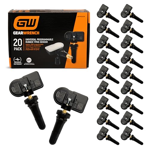 GEARWRENCH 20 Pack Universal Programmable Rubber TPMS Sensor | GWTPMSR20PK - style: Rubber 20 Pack