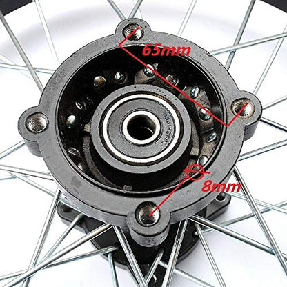 Mini Bike 3.00-12 80/100-12 Rear Wheel Rim 12-15mm Bearing Assembly For Dirt Pit Bike Hub SSR TTR CRF 18.5-12