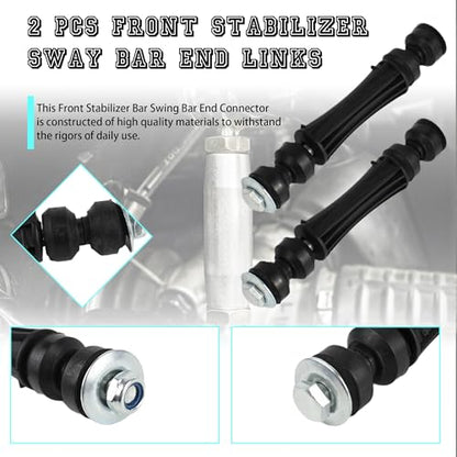 Front Stabilizer Sway Bar End Links Compatible With Chevy GMC - size: K700432