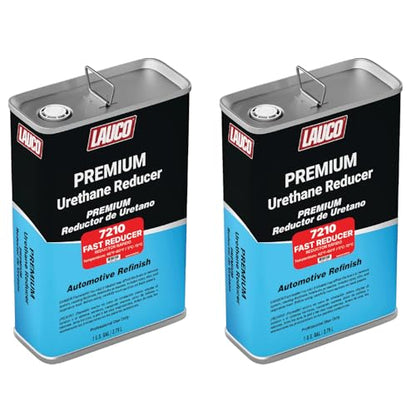 LAUCO Fast Urethane Grade Reducer (7210), 2 Gallon, 40°F - 60°F - For Automotive Paint and Industrial Paint Use - High Performance Automotive Grade 7210 - style: Fast - Two Gallons