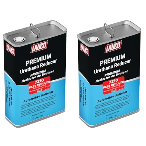 LAUCO Fast Urethane Grade Reducer (7210), 2 Gallon, 40°F - 60°F - For Automotive Paint and Industrial Paint Use - High Performance Automotive Grade 7210 - style: Fast - Two Gallons