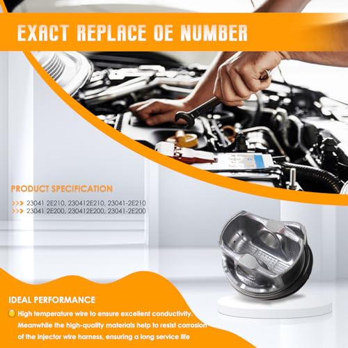 PANGOLIN Engine Piston & Rings Set fits for Kia Soul Forte 2.0L 2014-2018 - size: STD