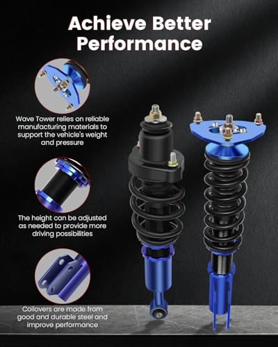 cciyu Coilover Suspension Shock Absorbers fit 2006 for Mitsubishi Lancer