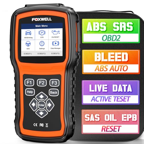 FOXWELL NT630 Plus ABS/SRS OBD2 Scanner, ABS Auto Bleed, Oil EPB SAS Resets