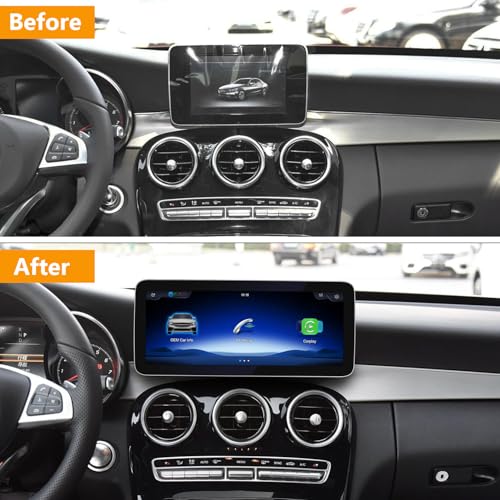 12.3" Linux CarPlay Screen for Mercedes-Benz C W205 NTG5.0 - style: C NTG5.0