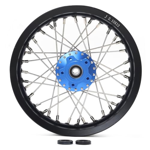 TOFR 12" x 2.15" Front Rear Wheels Rims Hubs for Sur ron Light Bee X LBX - color: Blue, size: 12" 12" Front Rear