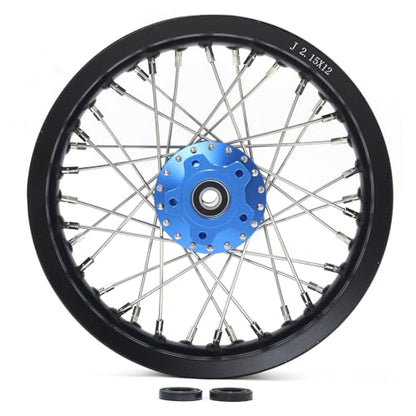 TOFR CNC 14"x2.15" Rear Wheel Rim Hub for Surron SUR-RON Light Bee X LBX - color: Blue, size: 14" Rear