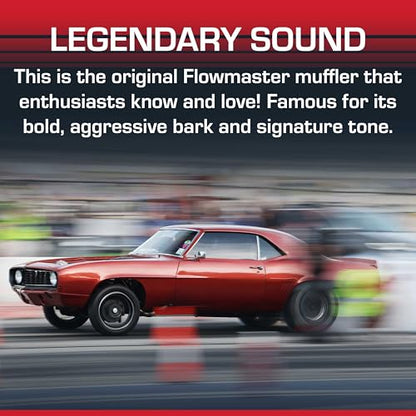 Flowmaster 40 Series Chambered Muffler – 2.50" Center In / 2.50" Offset Out - color: Dual In / Center Out