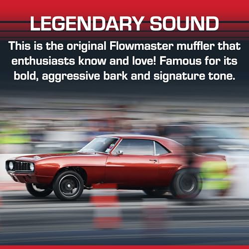 Flowmaster 40 Series Chambered Muffler – 2.50" Dual In / 2.50" Dual Out - color: Black