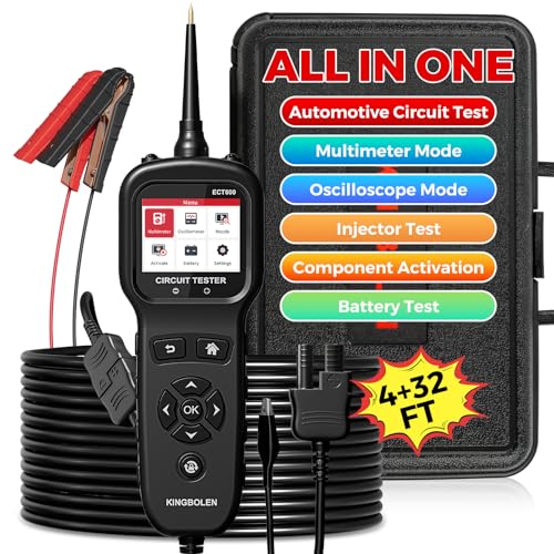 KINGBOLEN ECT600 Automotive Power Circuit Probe Tester with Inject Test 36'