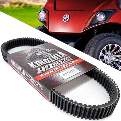 Kingzilla Drive Belt fits Yamaha Drive 2 QuieTech Golf Carts (2017-Present) Independent Rear Suspension, Will not fit Solid Axle Drive2 - Premium Heavy Duty Performance Clutch Drive Belt Severe Duty - color: Drive 2 Severe Duty