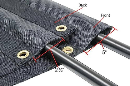 Mytee Products 7' x 14' Dump Truck Vinyl Coated Mesh Tarps Cover with 5 Inch 18oz Double Pocket - size: 7 ft x 14 ft