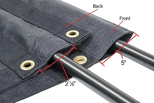 Mytee Products 7' x 15' Dump Truck Vinyl Coated Mesh Tarps Cover with 5 Inch 18oz Double Pocket - size: 7 ft x 15 ft
