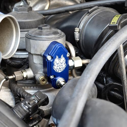 Sinister Diesel Blue Spring Kit with Adjustable Billet Spring Housing - Fuel Regulator Kit - Ford Blue Spring Kit 6.0 Powerstroke – Fast Install For 2003-2007 Ford Powerstroke 6.0L