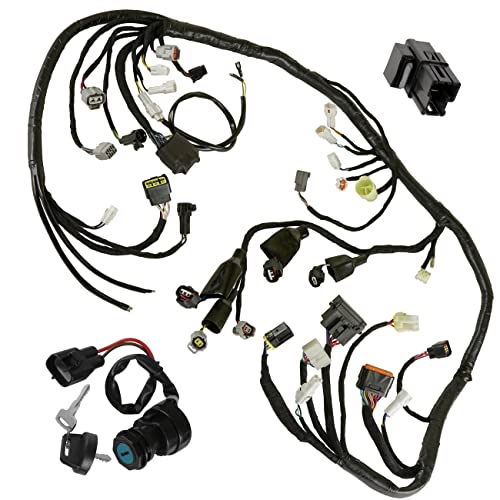 Caltric 1PE-82590-00-00 5DM-81950-01-00 Wiring Harness Switch Key Relay Compatible with Yamaha Raptor 700 700R YFM700R 2013-2014
