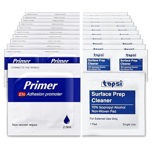 20PCS Adhesion Promoter Wipes + 20PCS Alcohol Prep Pads