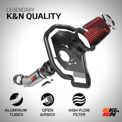 K&N Cold Air Intake Kit: Increase Acceleration & Engine Growl, Guaranteed to Increase Horsepower up to 6HP: Compatible with 3.7L, V6, 2014-2015 Infiniti Q50, 69-7083TS